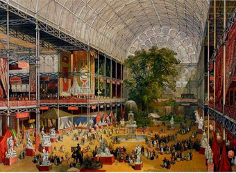 Interior of the Crystal Palace at the 1851 Great Exhibition